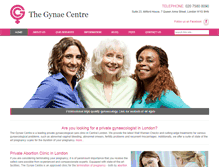 Tablet Screenshot of gynae-centre.co.uk